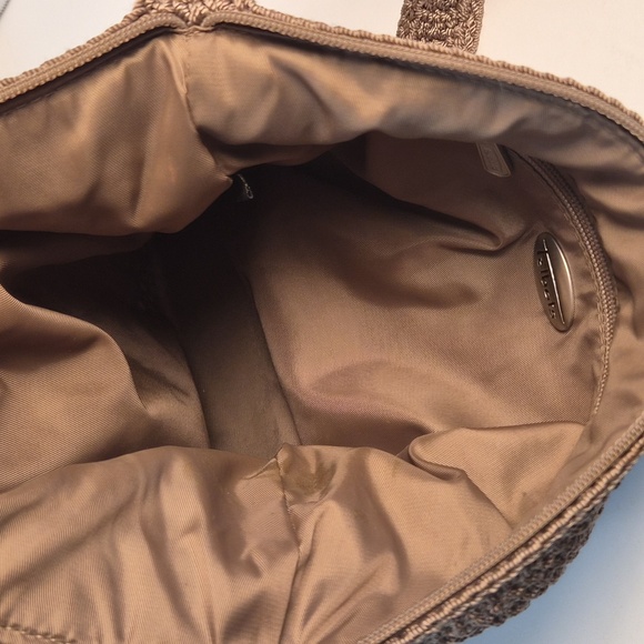 Beautiful Talbots light brown crochet shoulder bag - Picture 9 of 10